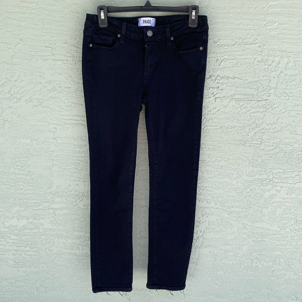 PAIGE Sz 29 Skyline Skinny Jeans Black